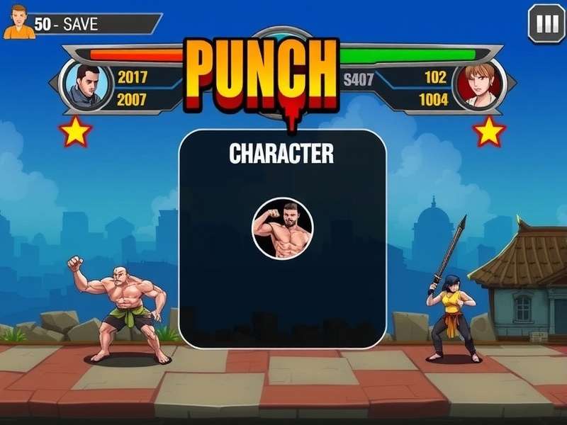 Punch Warrior India character selection screen